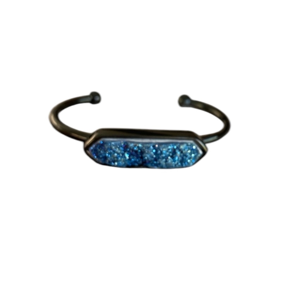 Kinsley Armelle Black Ondine Blue Quartz Bracelet NEW